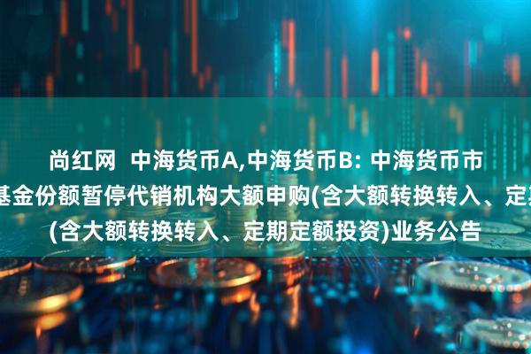 尚红网  中海货币A,中海货币B: 中海货币市场证券投资基金A类基金份额暂停代销机构大额申购(含大额转换转入、定期定额投资)业务公告