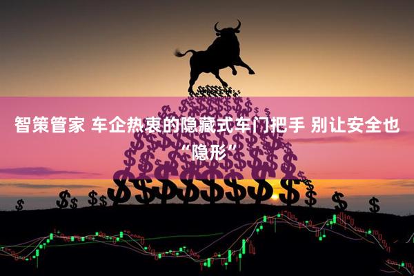 智策管家 车企热衷的隐藏式车门把手 别让安全也“隐形”